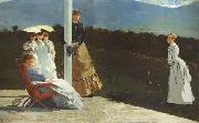 Winslow Homer The Croquet Match (mk44) USA oil painting artist